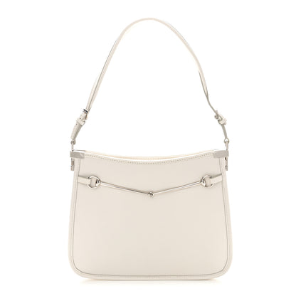 Gucci Calfskin Horsebit Slim Shoulder Bag White 1 of 10