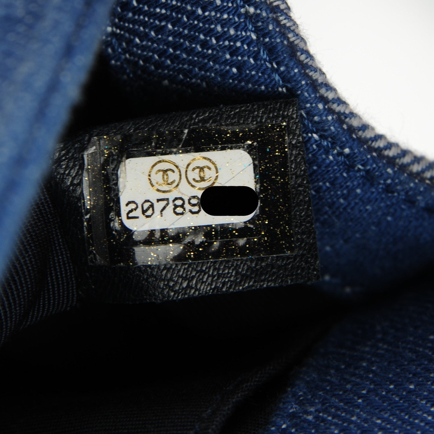 Chanel Denim Chevron Small Boy Flap Blue 7 of 7