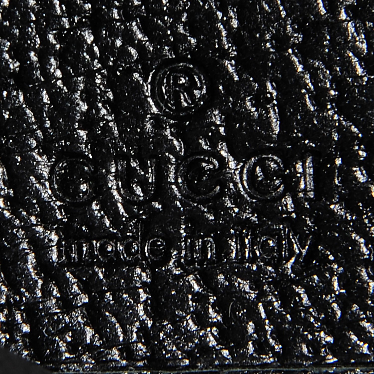 Gucci Monogram Metal Bar Zip Around Wallet Black 6 of 7