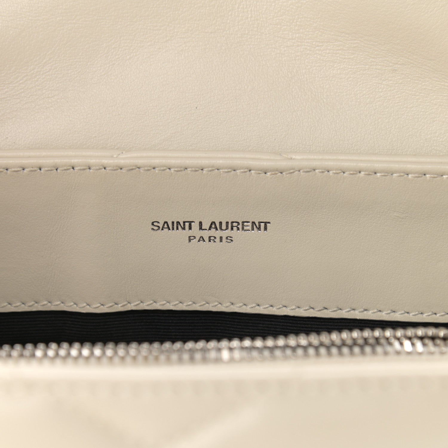 Saint Laurent Calfskin Y Quilted Monogram Small Loulou Chain Satchel Crema Soft 6 of 12