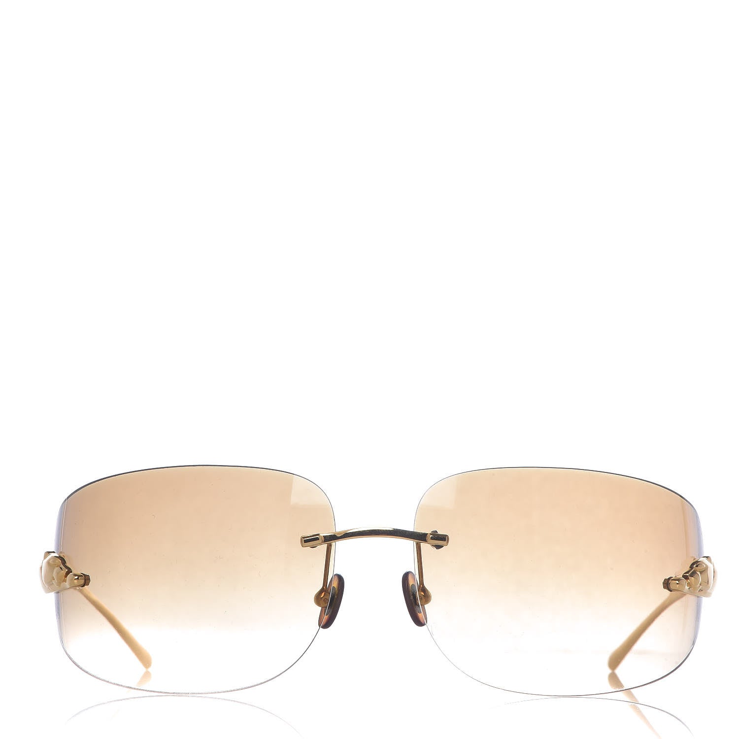 Cartier Panthere De Sunglasses Gold 2 of 7