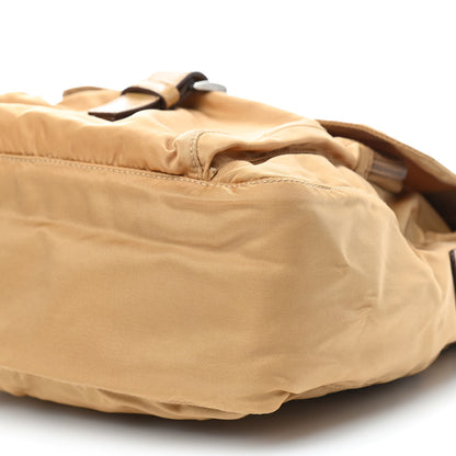 Prada Tessuto Nylon Vela Flap Messenger Gold 7 of 8