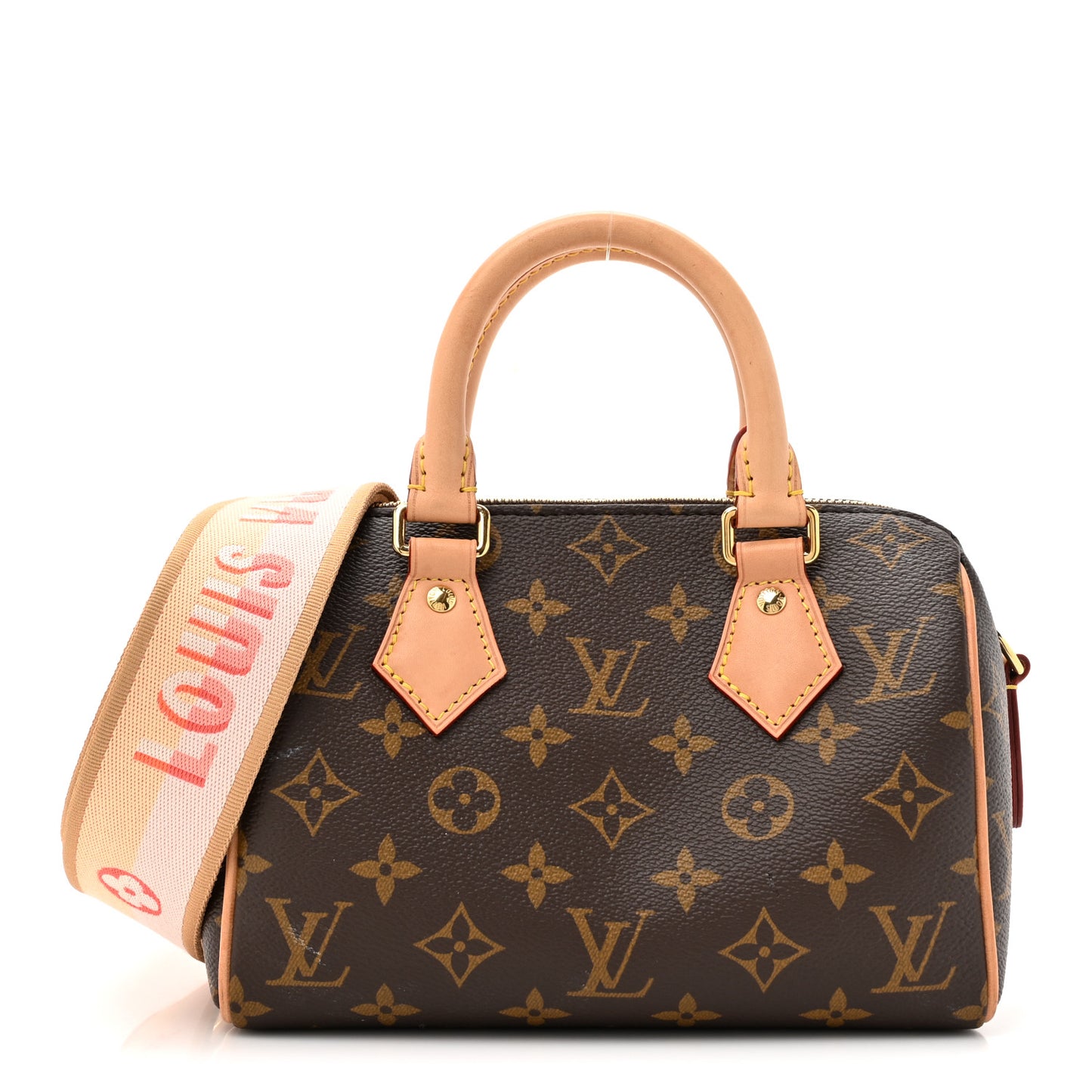 Monogram Speedy Bandouliere 20 Pink Orange