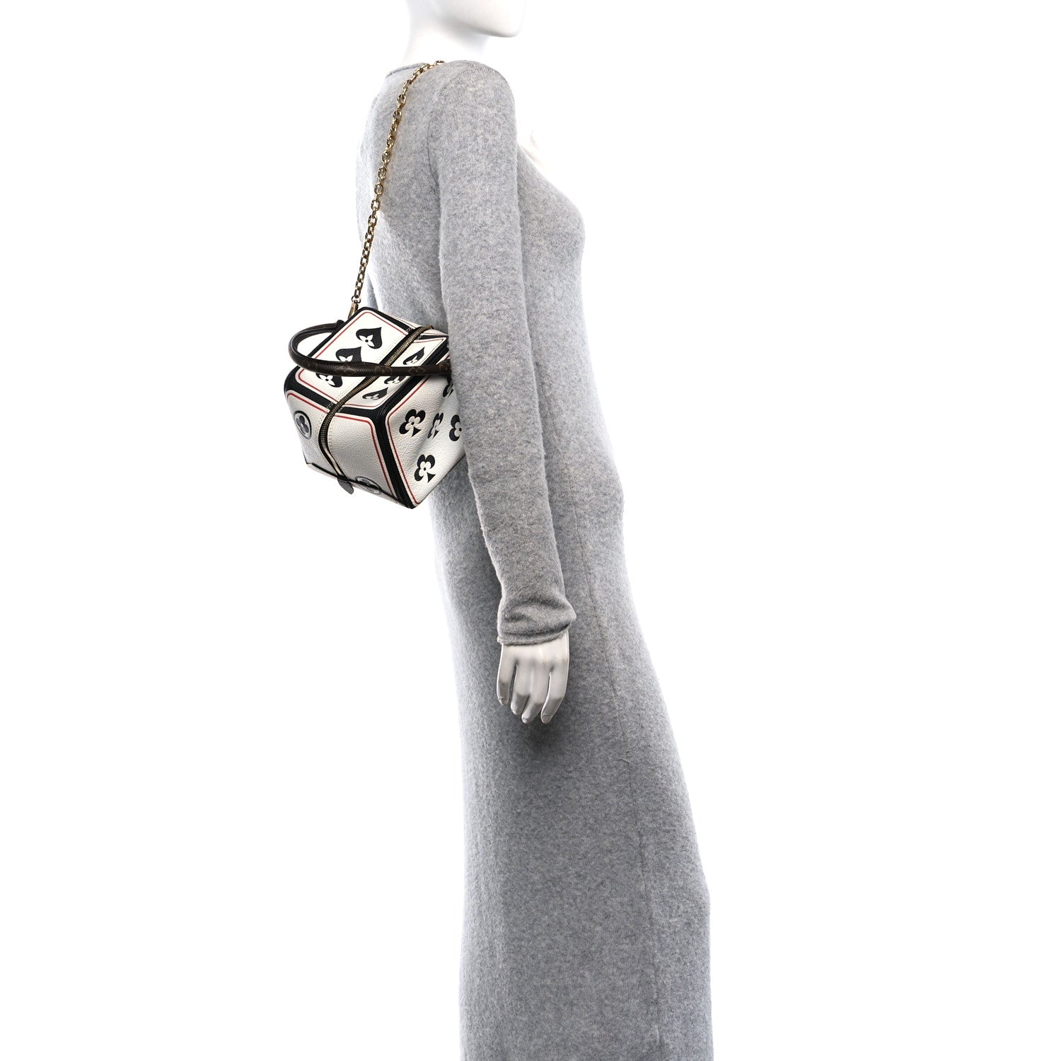 Louis Vuitton Taurillon Game On Square Dice Bag White 2 of 10