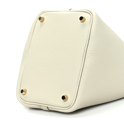 Hermes Taurillon Clemence Picotin Lock 18 PM Beton 10 of 12