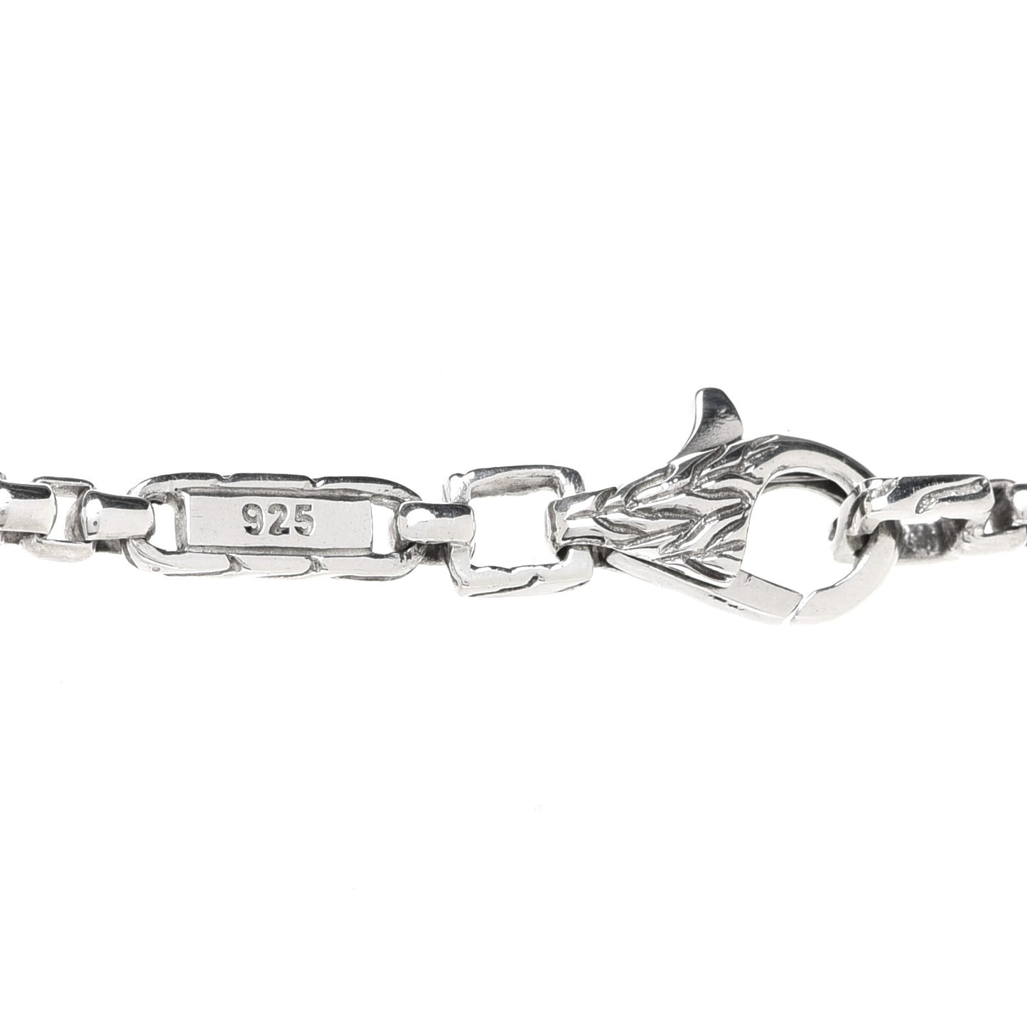 Sterling Silver Black Sapphire Classic Chain Dog Tag Necklace