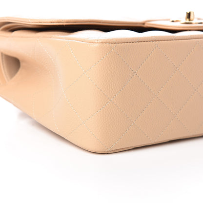 Chanel Caviar Quilted Jumbo Double Flap Beige Clair 8 of 9