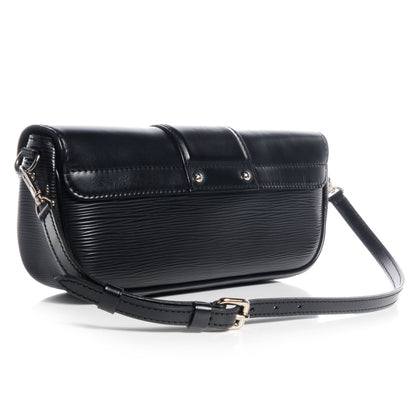 Louis Vuitton Epi Montaigne Clutch Black 3 of 7