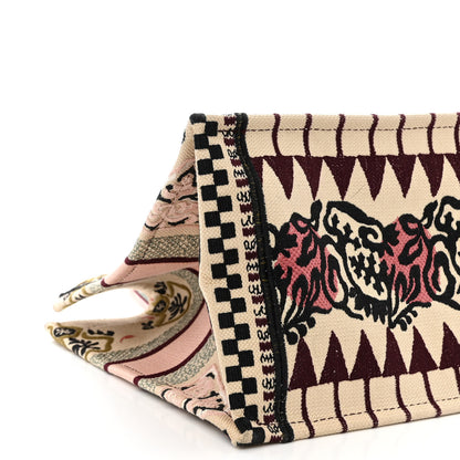 Christian Dior Canvas Embroidered Geometric Medium Book Tote Multicolor 9 of 18