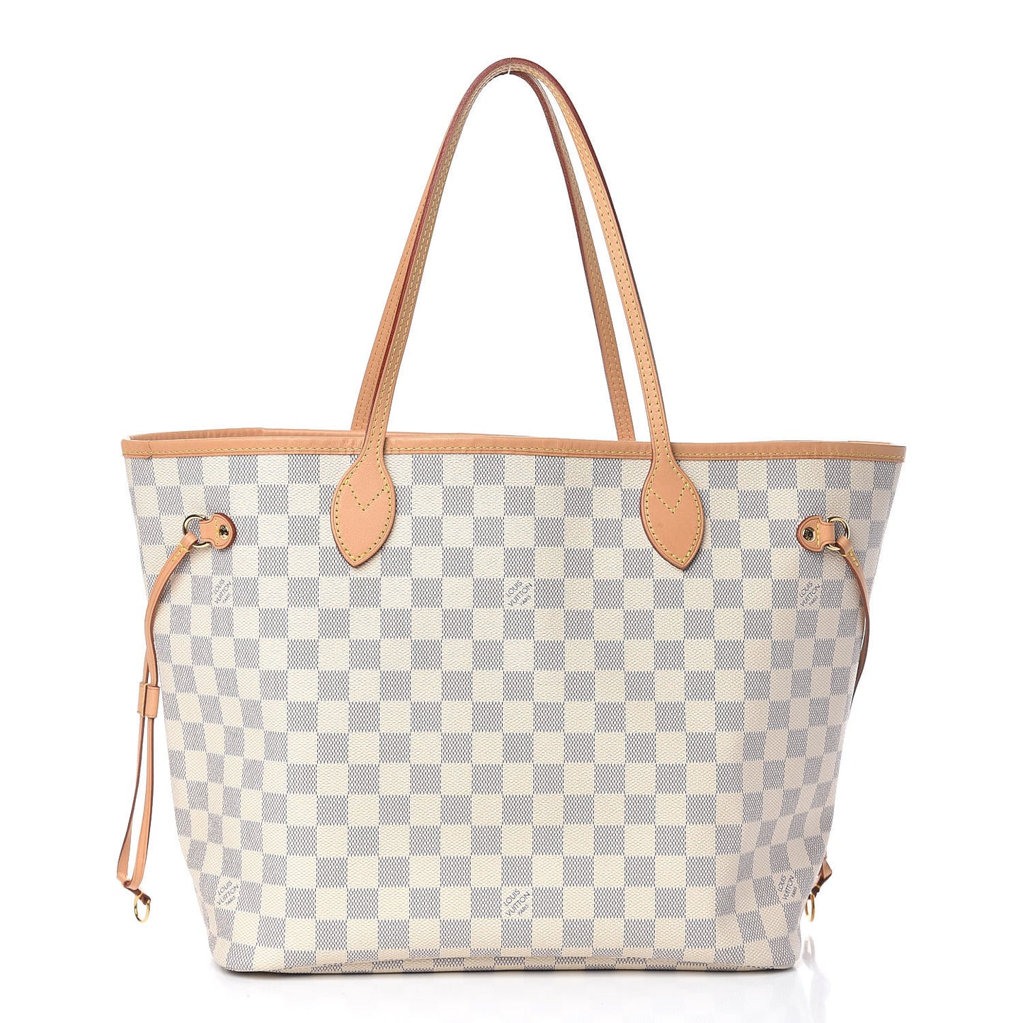 Damier Azur Neo Neverfull MM Rose Ballerine