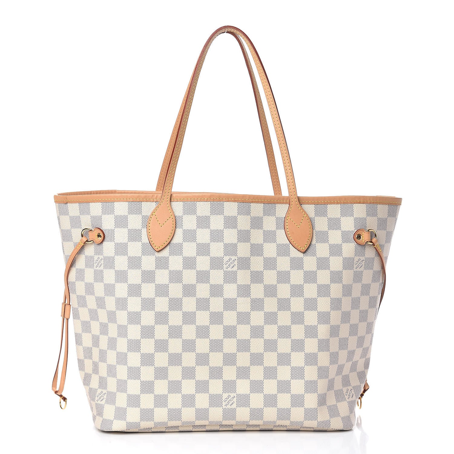 Louis Vuitton Damier Azur Neo Neverfull MM Rose Ballerine 3 of 12