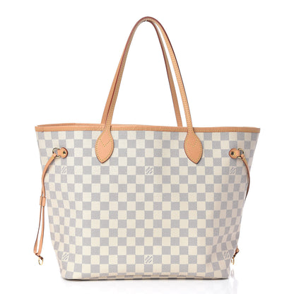 Louis Vuitton Damier Azur Neo Neverfull MM Rose Ballerine 3 of 12