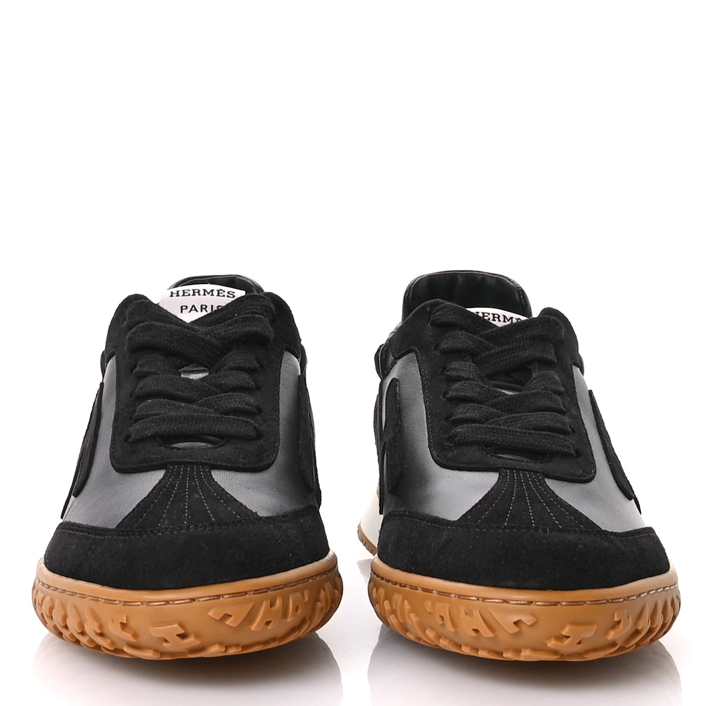 Nappa Suede Goatskin Jet Sneakers 36 Black