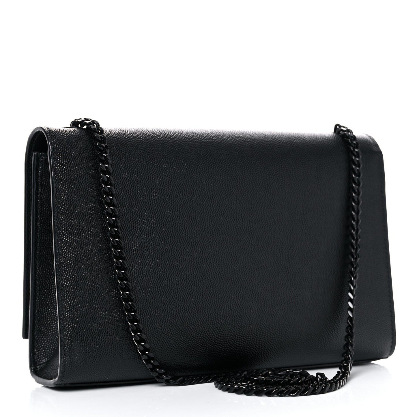 Grain De Poudre Medium Classic Monogram Kate Satchel Black