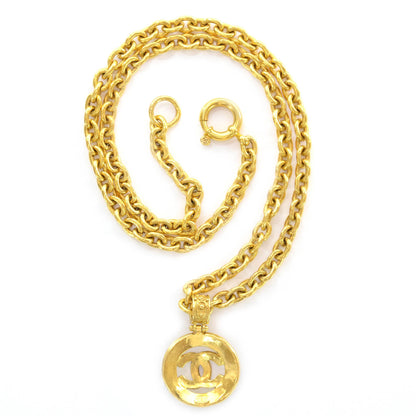 Chanel CC Medallion Chain Necklace Gold 2 of 6