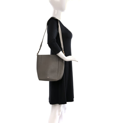 Celine Soft Grained Calfskin Small Sangle Bucket Bag Taupe 2 of 8