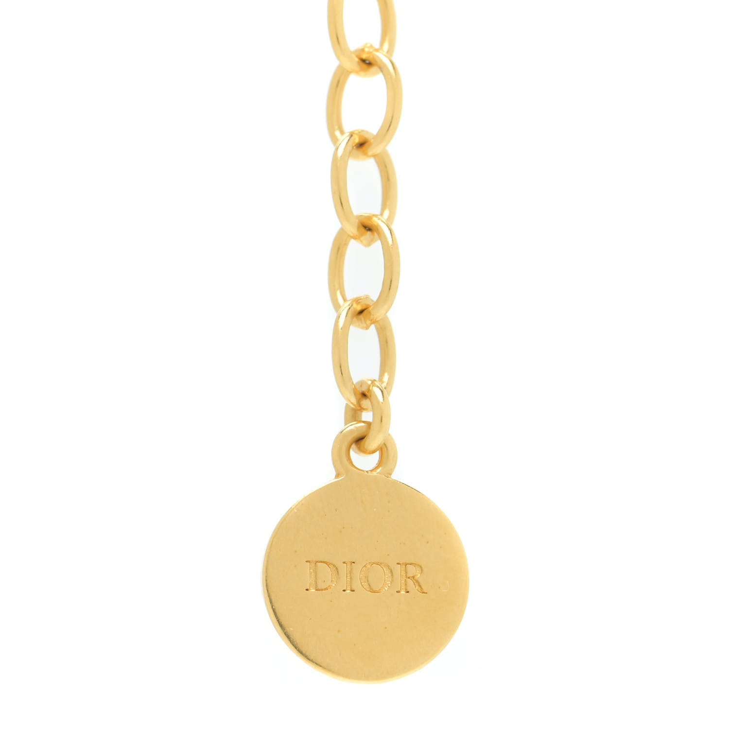 Christian Dior Metal Petit CD Choker Necklace Gold 6 of 6
