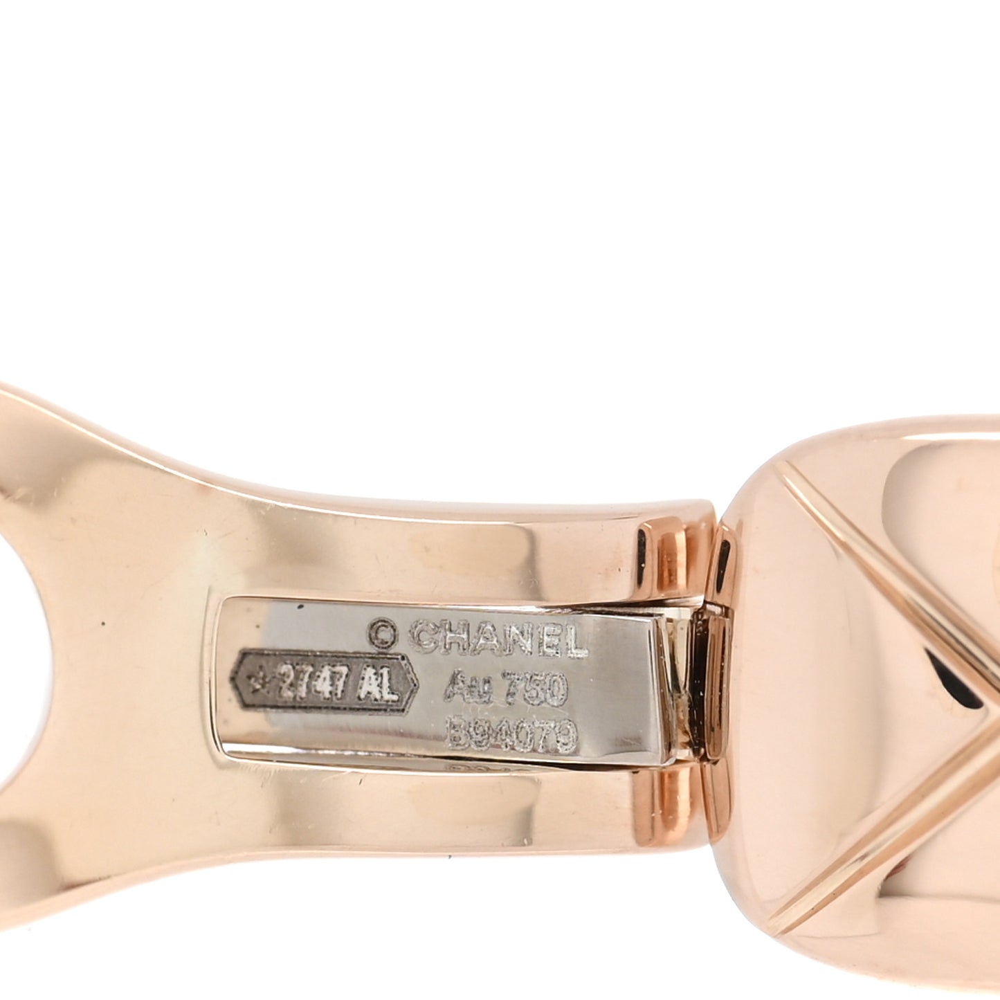 18K Beige Gold Coco Crush Hoop Earrings