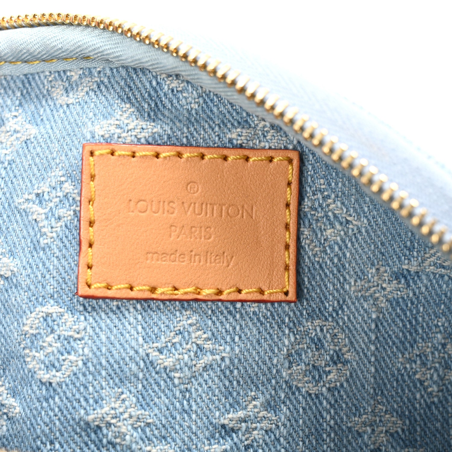 Louis Vuitton Monogram Denim Mini Bumbag Sky Blue 6 of 9