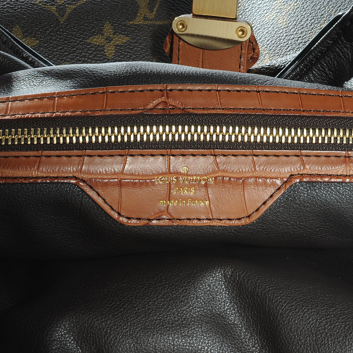 Alligator Monogram XL Tote