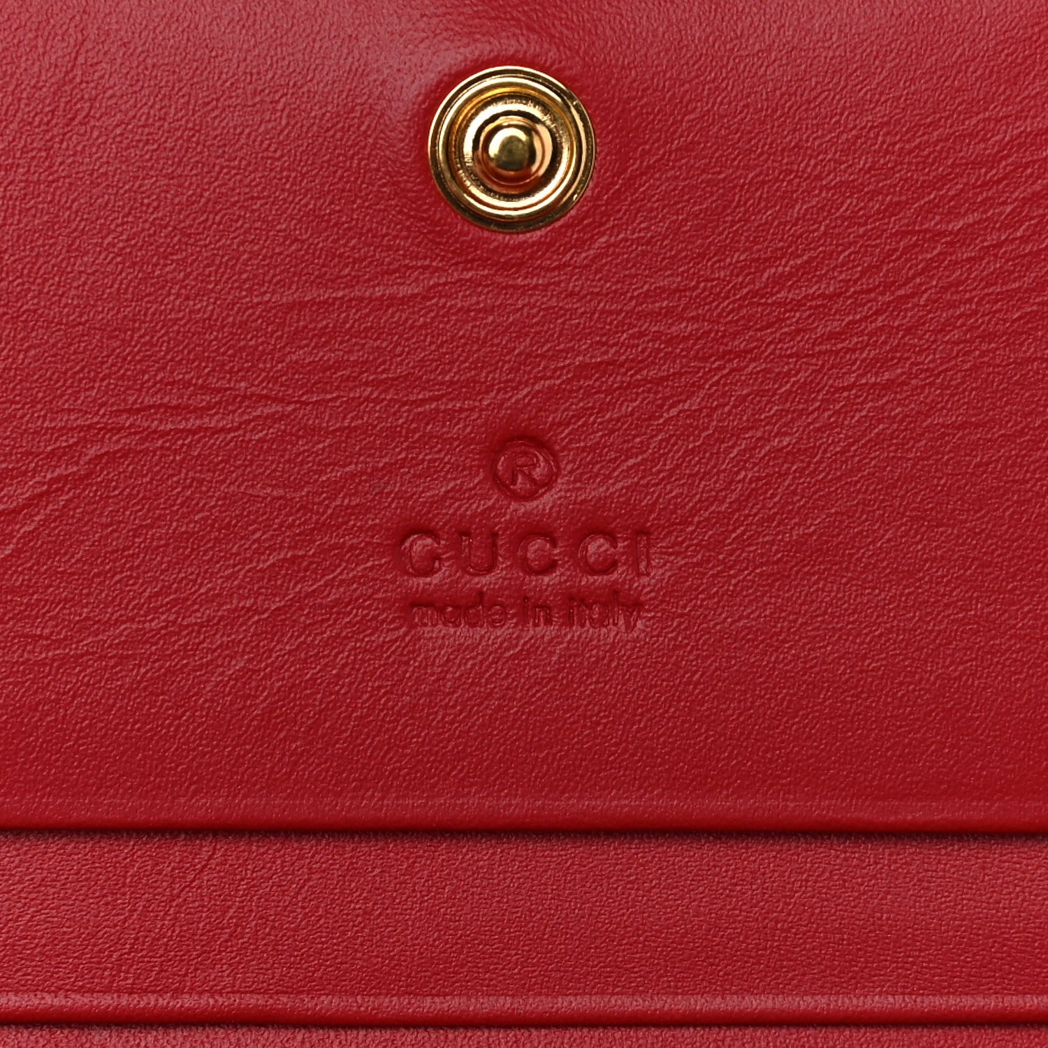 Gucci GG Supreme Monogram Bosco Patch Card Case Wallet Beige Malva Hibiscus Red 7 of 11