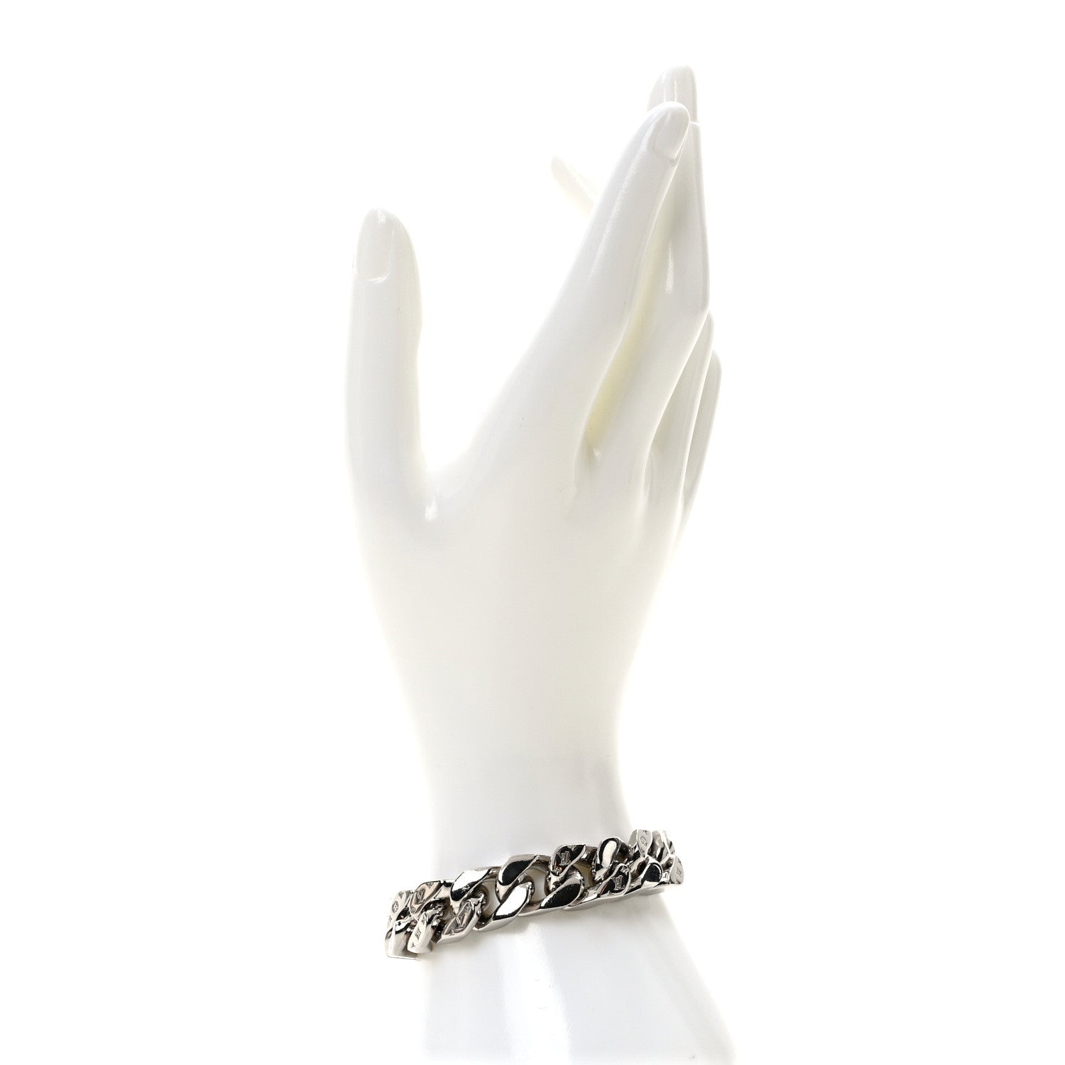 Louis Vuitton Monogram LV Chain Links Bracelet M Silver 2 of 5