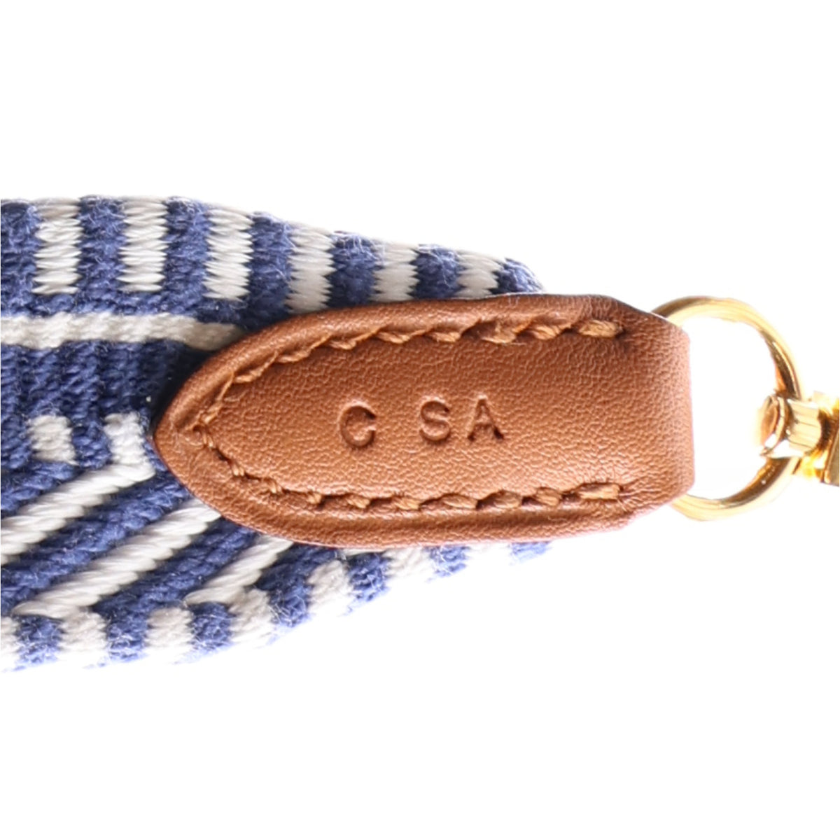 Hermes Toile Swift 25mm Sangle Cavale Shoulder Strap Blue Ecru 4 of 5