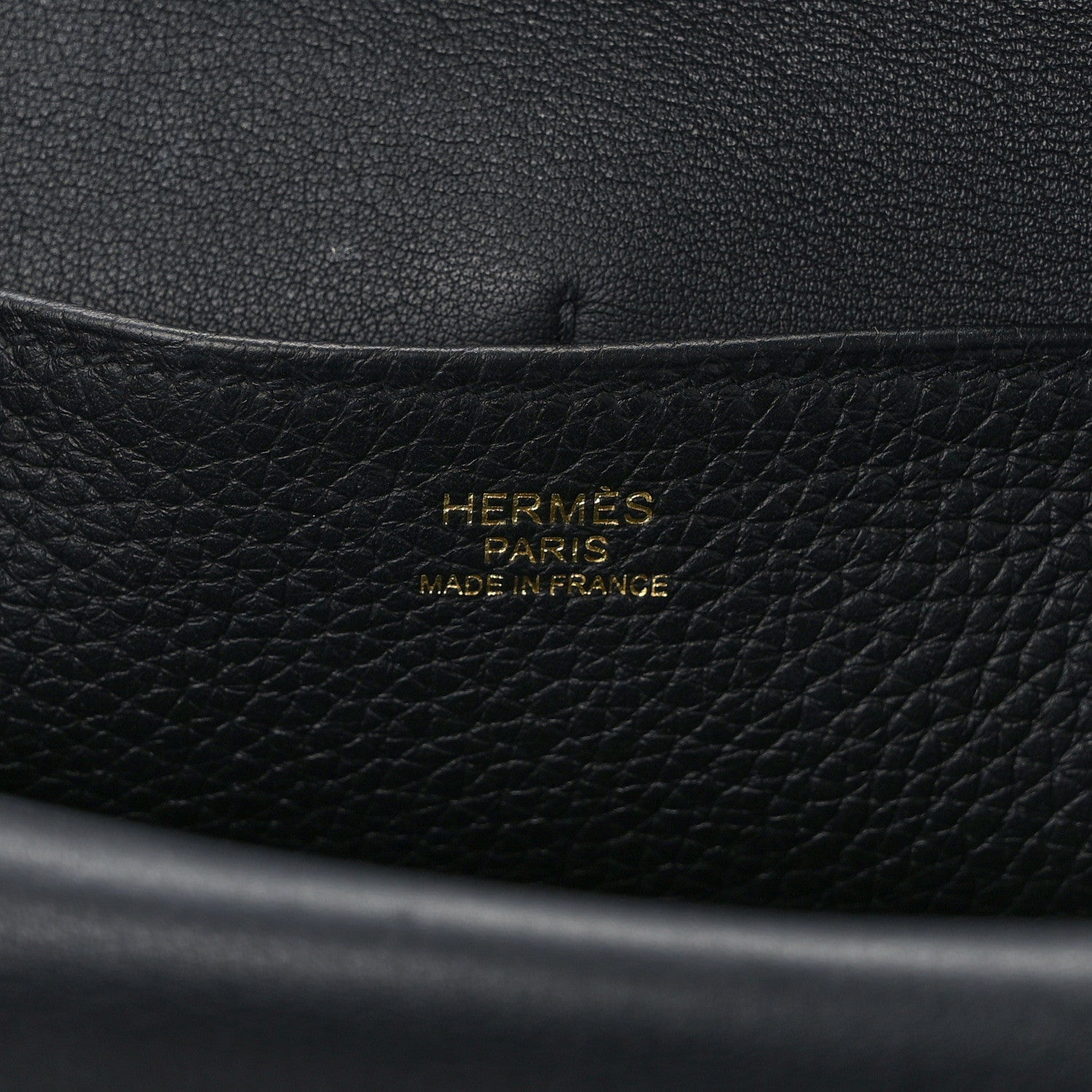 Hermes Taurillon Clemence Halzan 25 Black 6 of 13