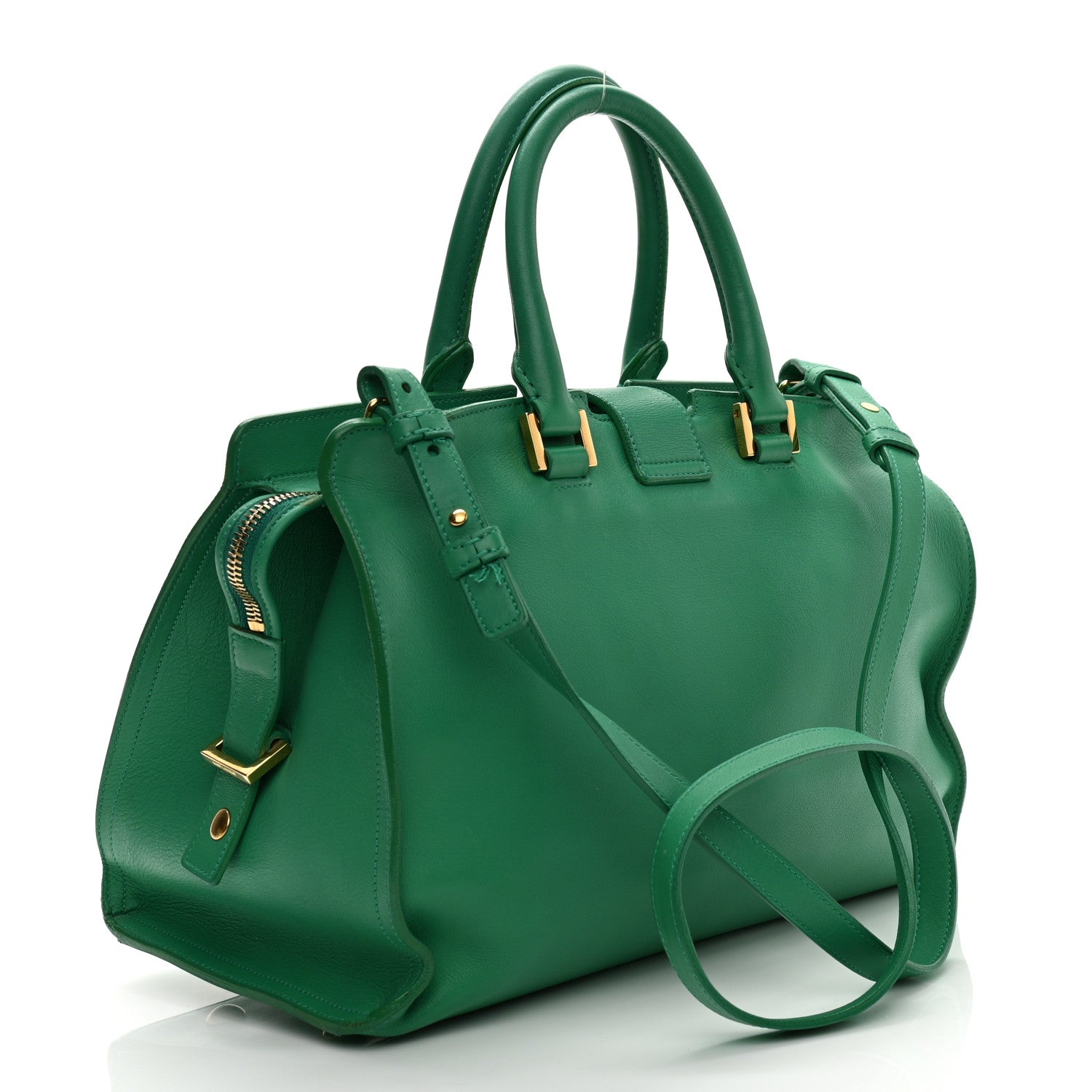 Saint Laurent Calfskin Small Classic Y Cabas Green 4 of 15