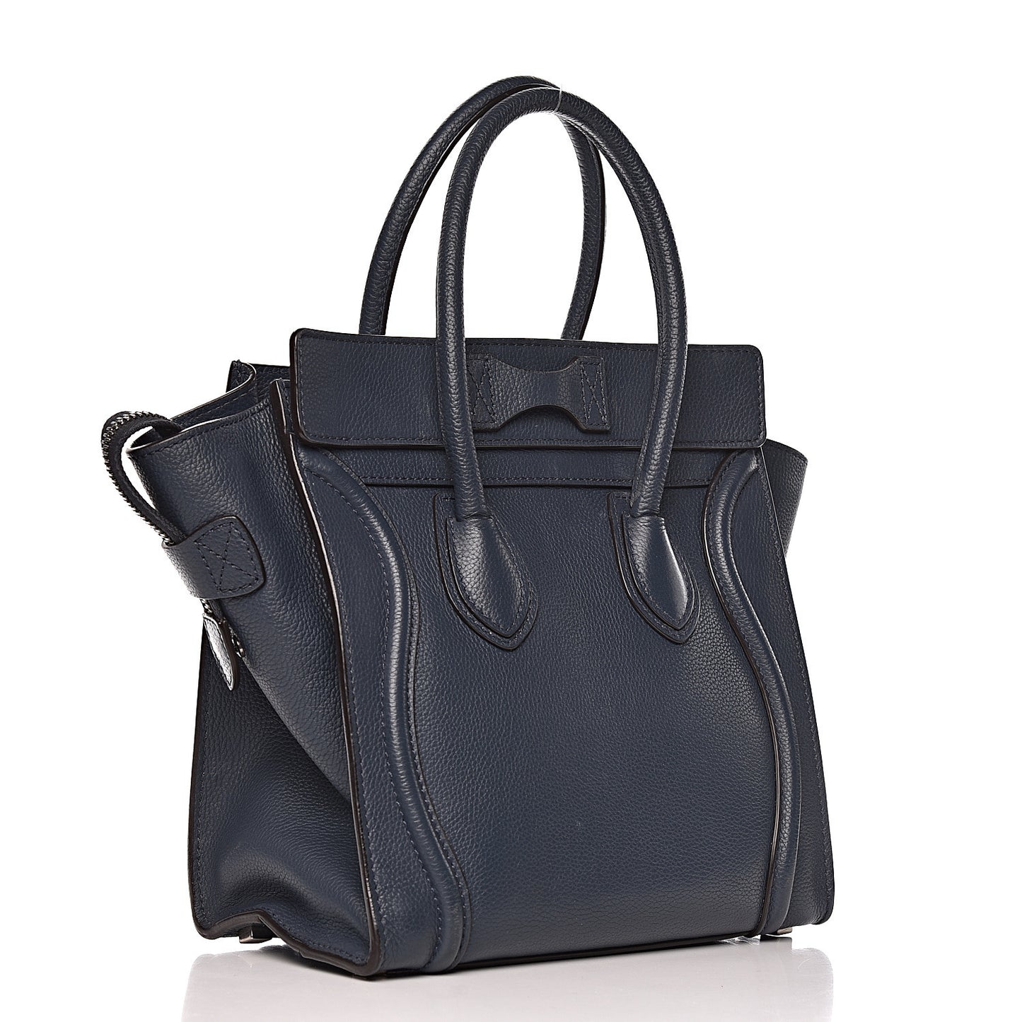 Drummed Calfskin Micro Luggage Orage