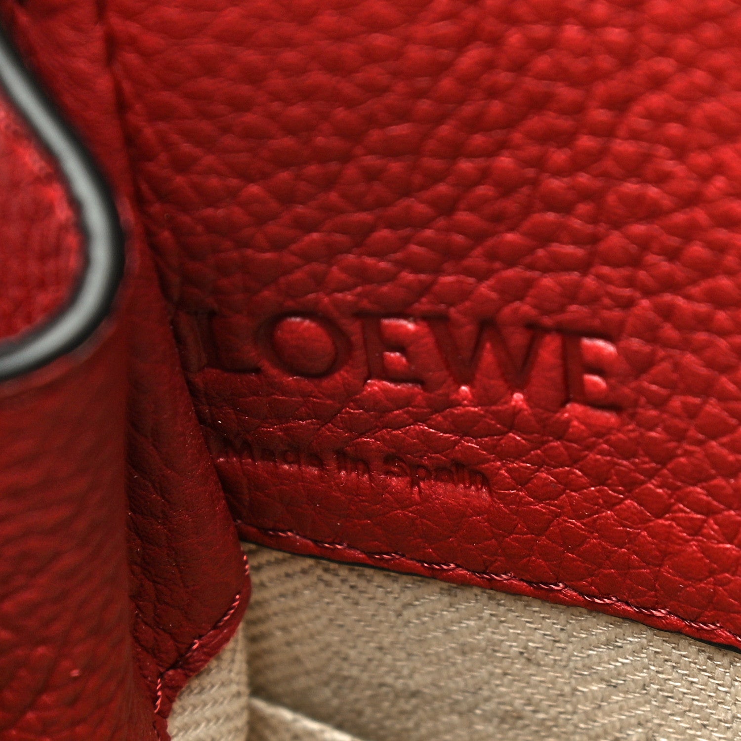 Loewe Calfskin Mini Hammock Shoulder Bag Dark Red 6 of 9