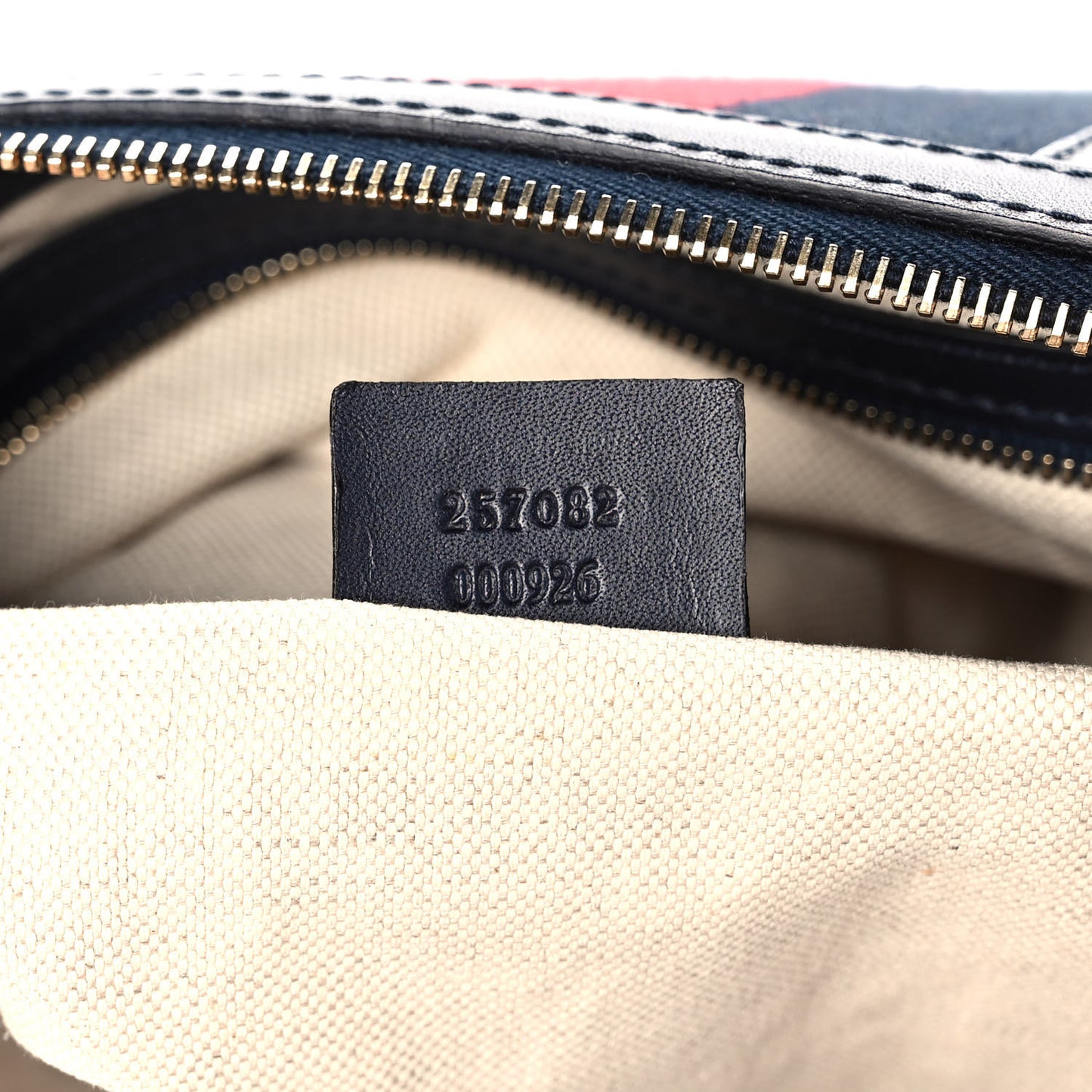 Monogram Vintage Web Medium Half Moon Hobo Navy