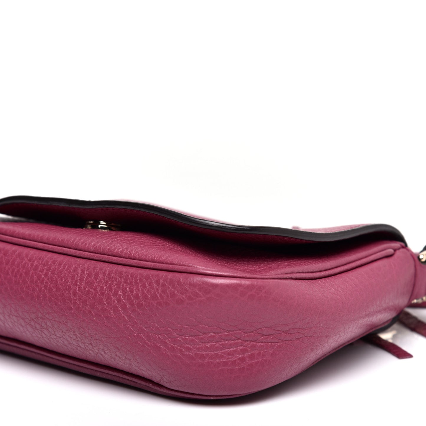 Pebbled Calfskin Small Soho Flap Crossbody Peonia Flower