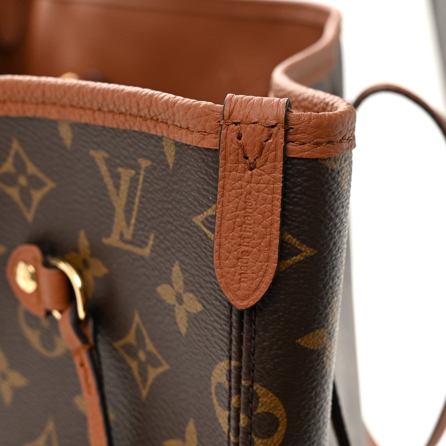 Louis Vuitton Monogram Calfskin Neo Neverfull Inside Out MM Tan 11 of 17