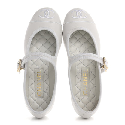 Chanel Lambskin Mary Jane Flats 36.5 White 2 of 10