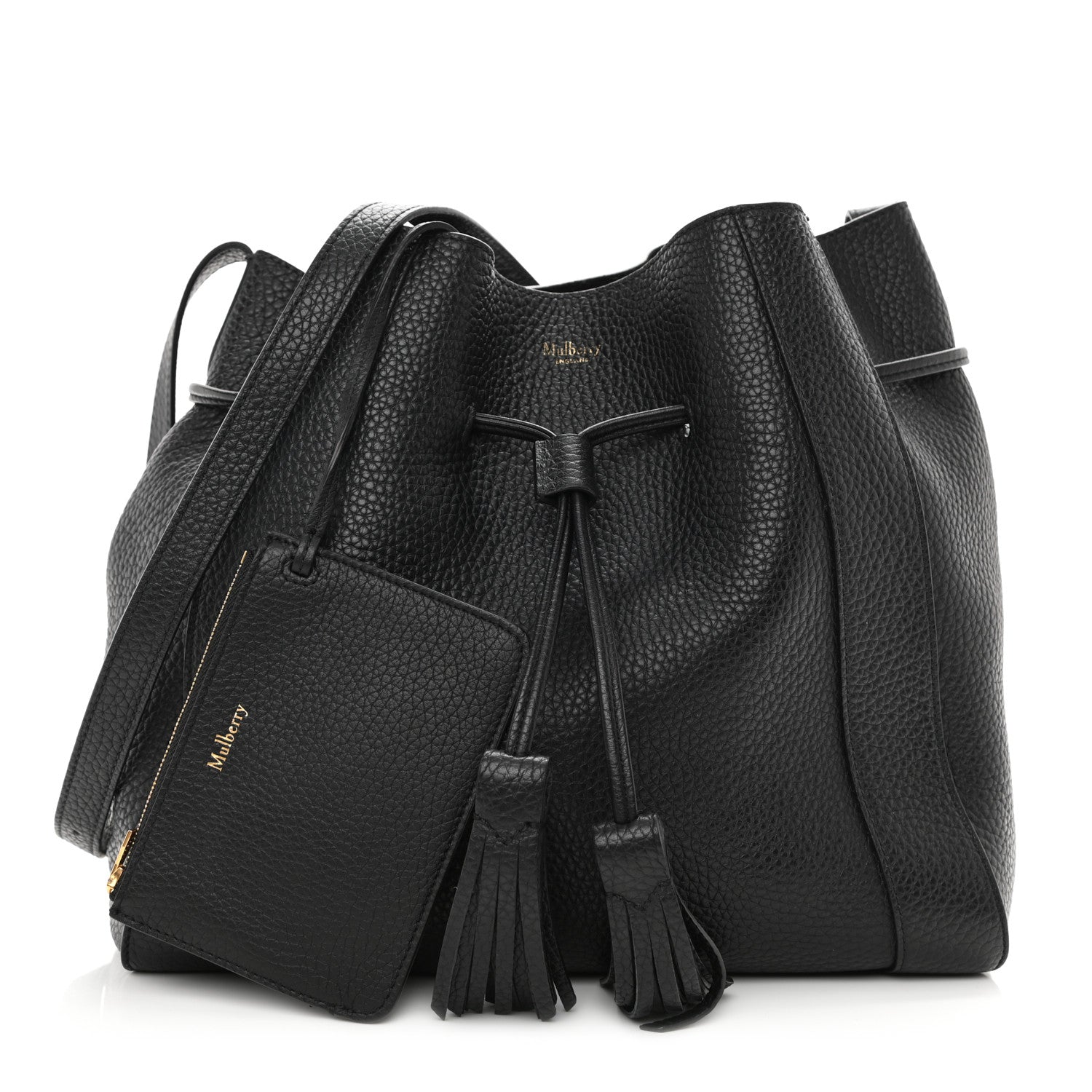 Mulberry Heavy Grain Calfskin Small Millie Tote Black 1 of 11
