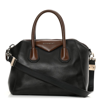 Givenchy Calfskin Medium Bi-Color Antigona Black Brown 1 of 21