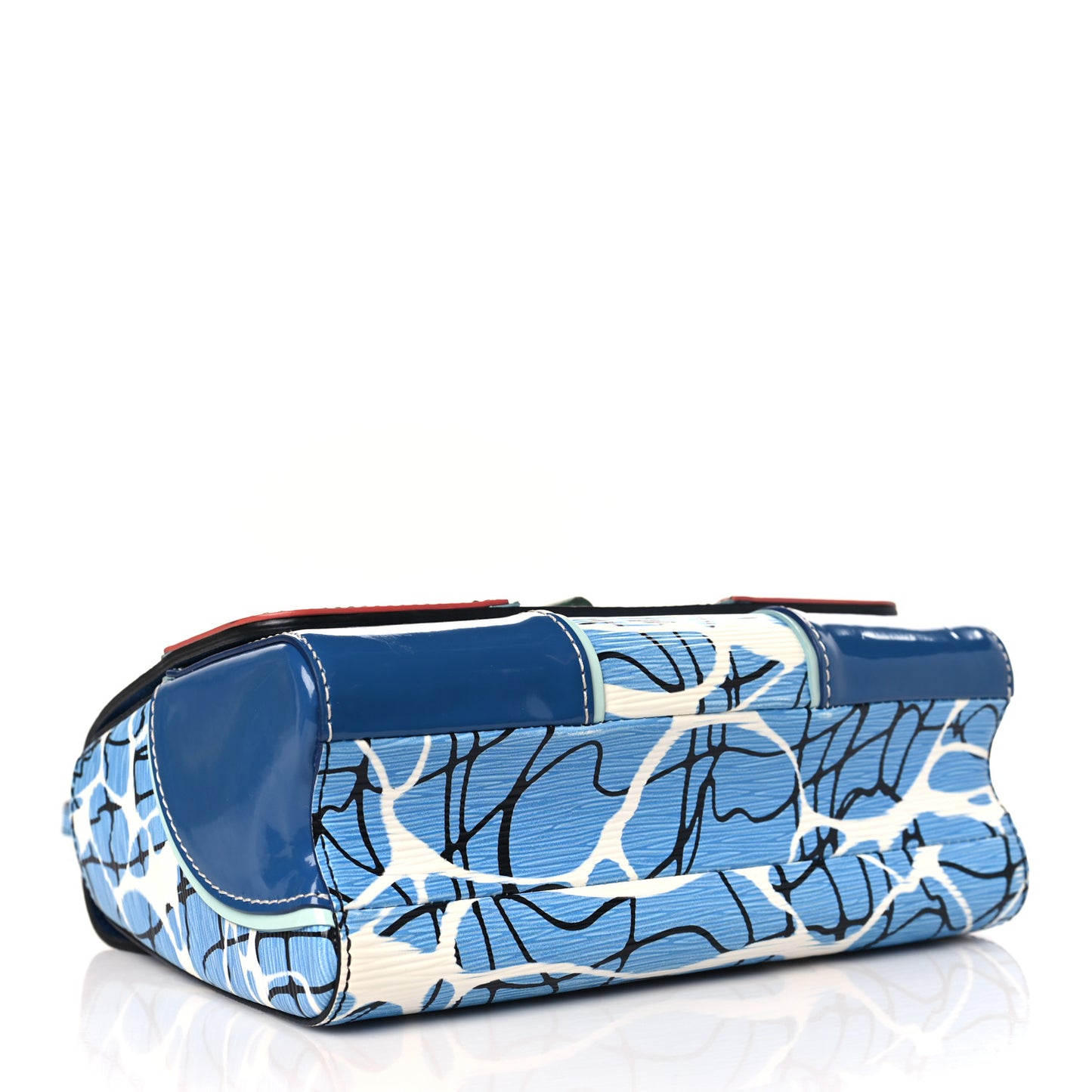 Epi Twist Shoulder Bag MM Aqua