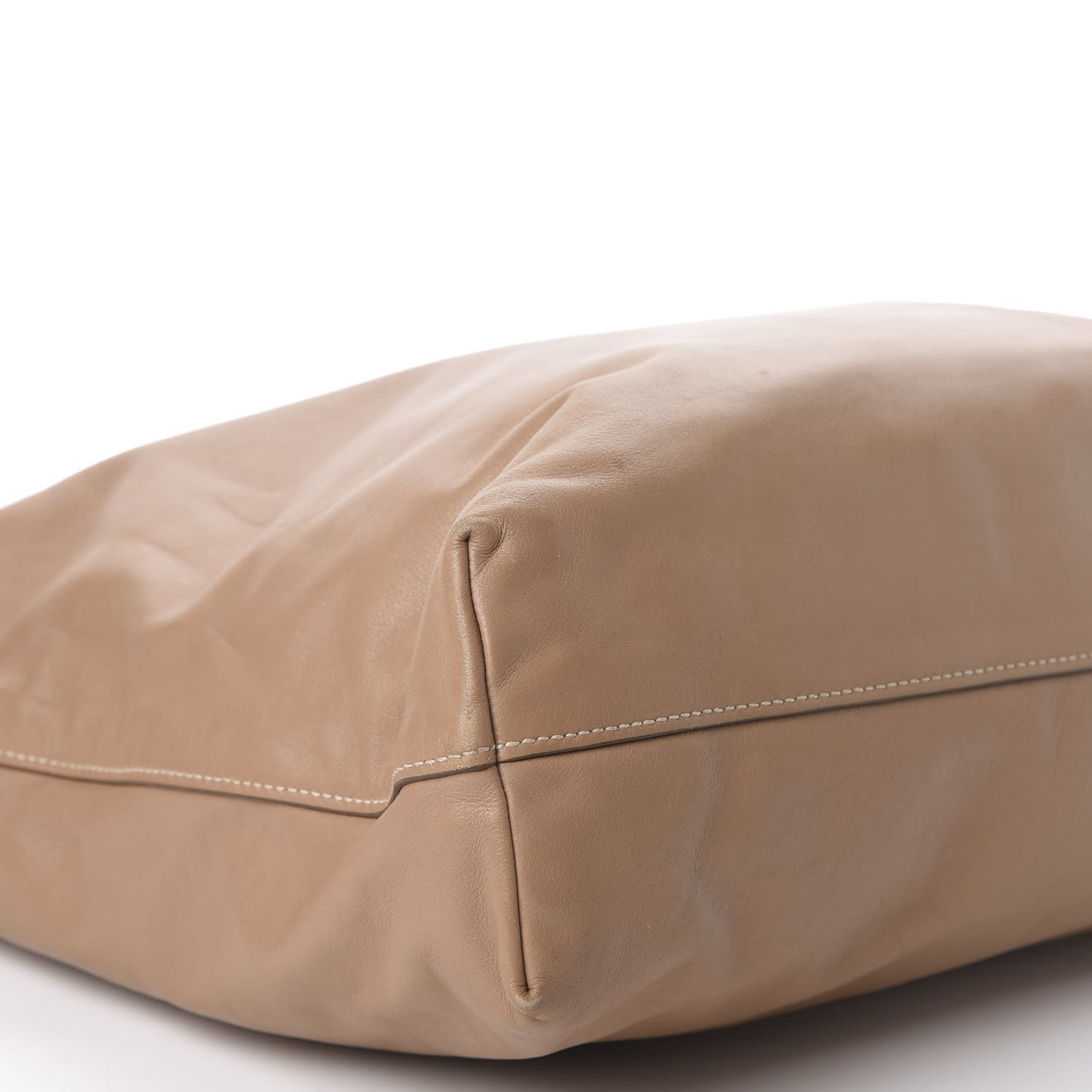 Soft Calf Shopping Tote Caramel