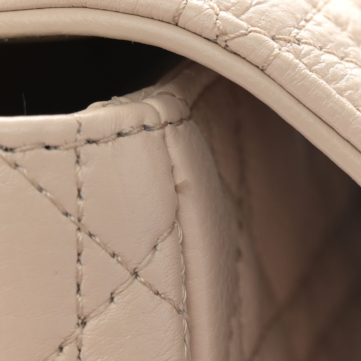 Christian Dior Supple Calfskin Cannage Medium Caro Bag Beige 11 of 12