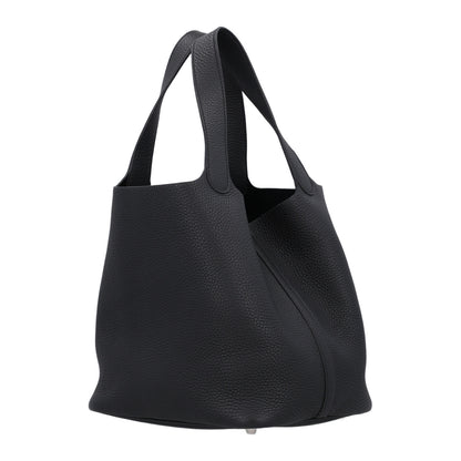 Hermes Taurillon Clemence Picotin Lock 22 MM Black 3 of 10