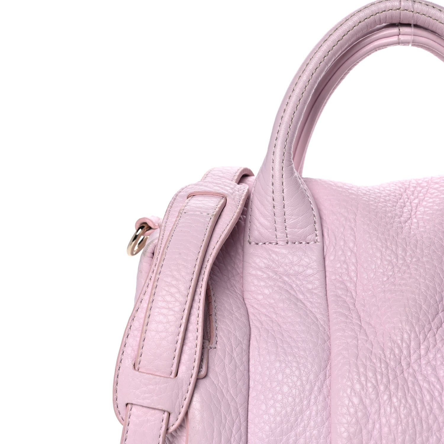 Alexander Wang Pebbled Lambskin Mini Rockie Gummy Pale Gold Hardware 7 of 9