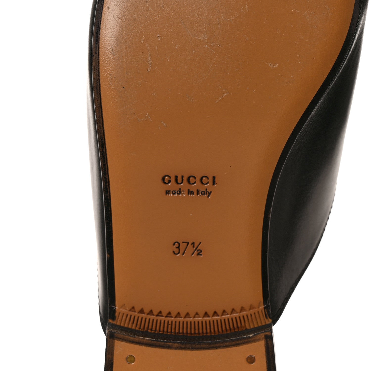 Gucci Calfskin Womens Princetown Slippers 37.5 Black 5 of 8