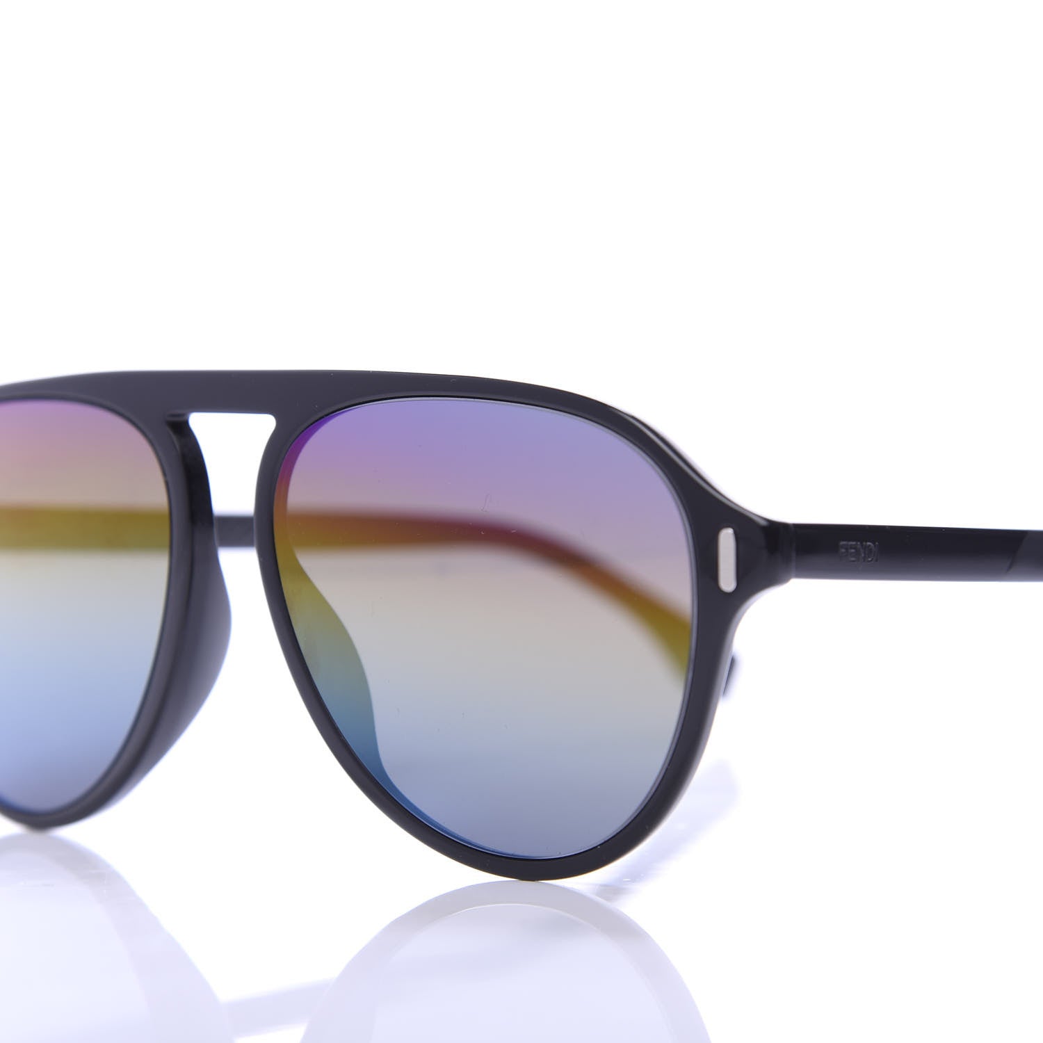 Fendi Acetate Aviator Sunglasses FF M0055/G/S Rainbow Black 6 of 7