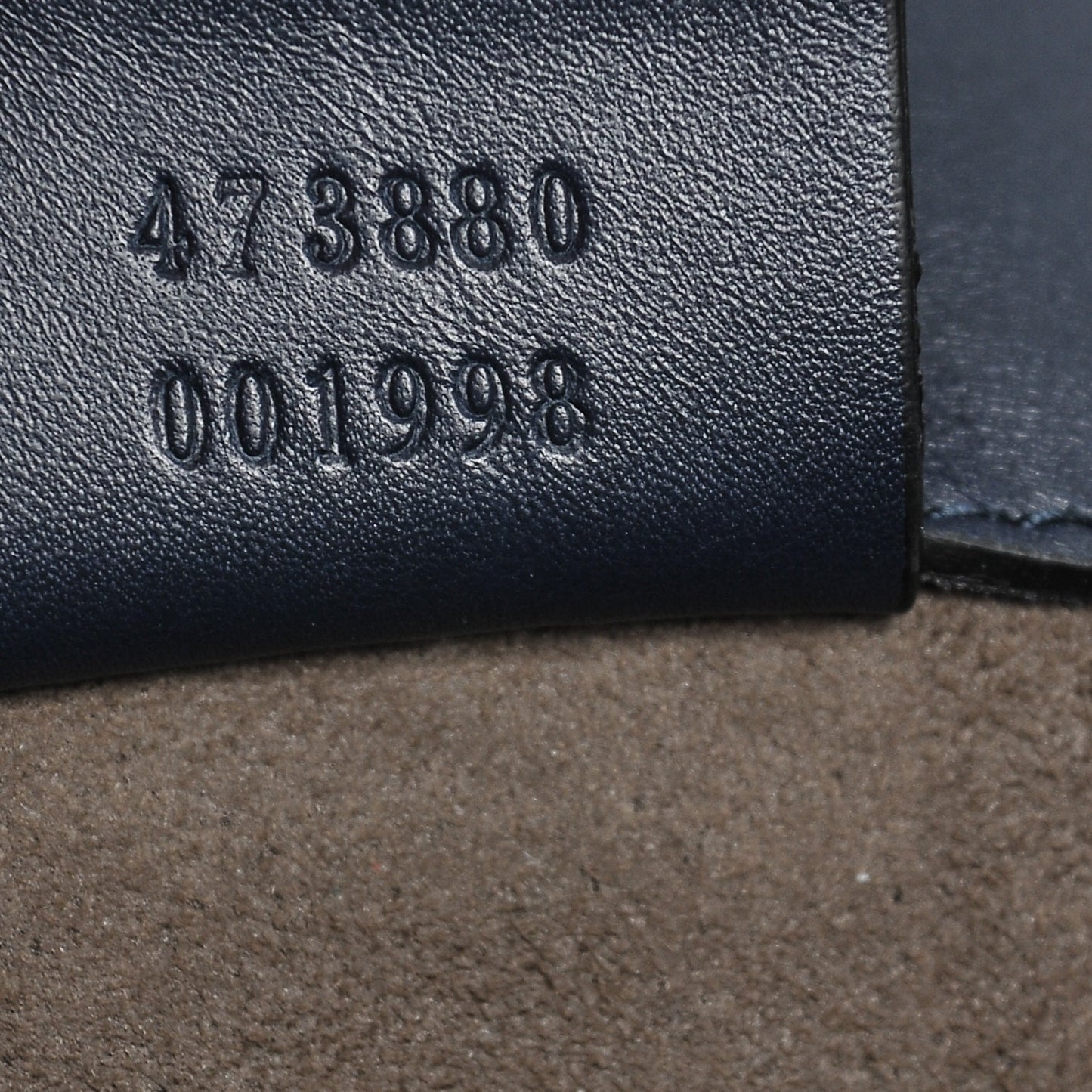 Guccissima Signature Double Buckle Backpack Blue