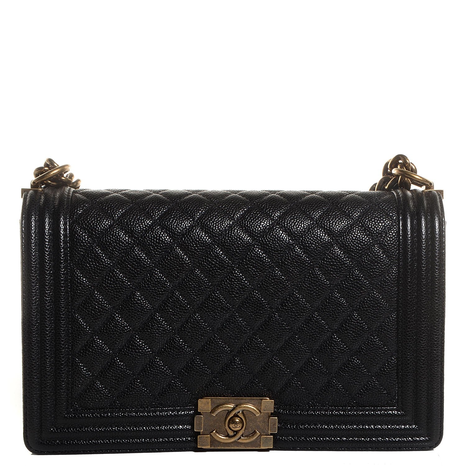 Chanel Caviar Quilted New Medium Boy Flap Black 1 of 9