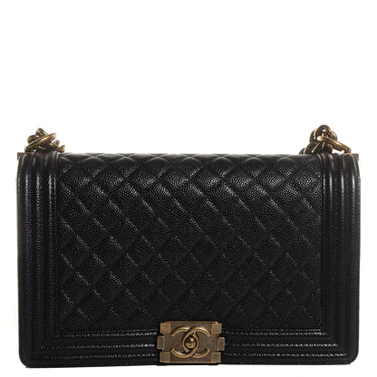 Chanel Caviar Quilted New Medium Boy Flap Black 1 of 9