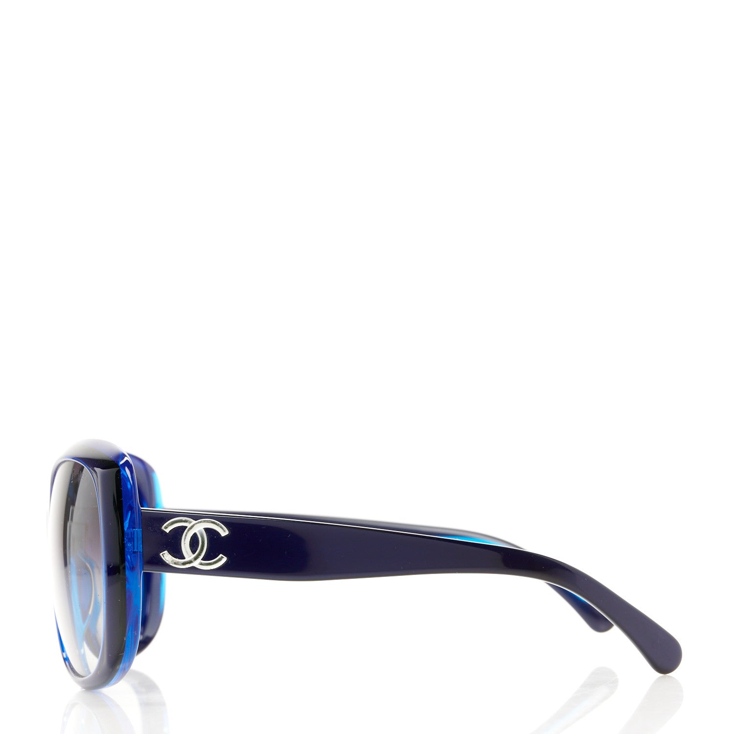 Chanel Acetate Polarized CC Sunglasses 5183 Blue 3 of 8