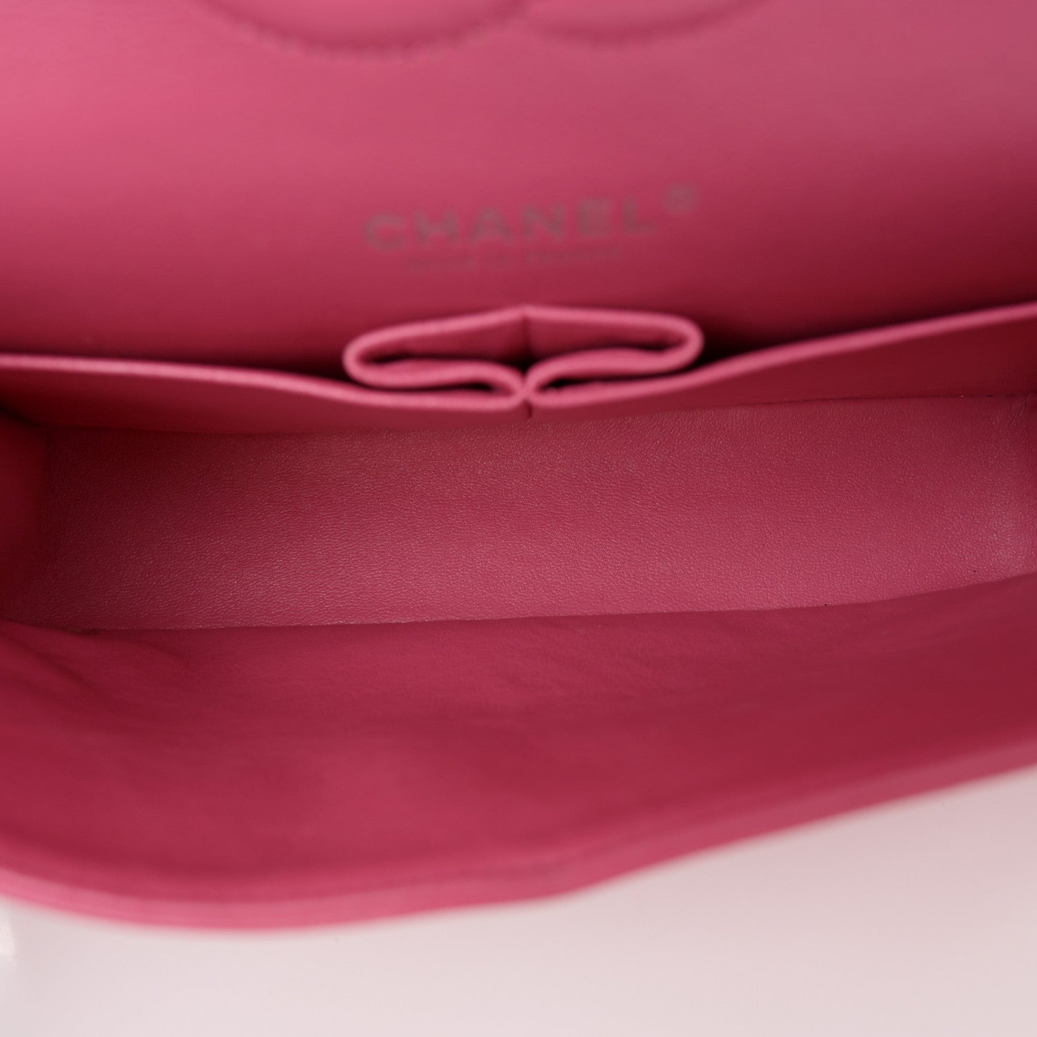 Chanel Lambskin Quilted Medium Double Flap Dark Pink 5 of 13