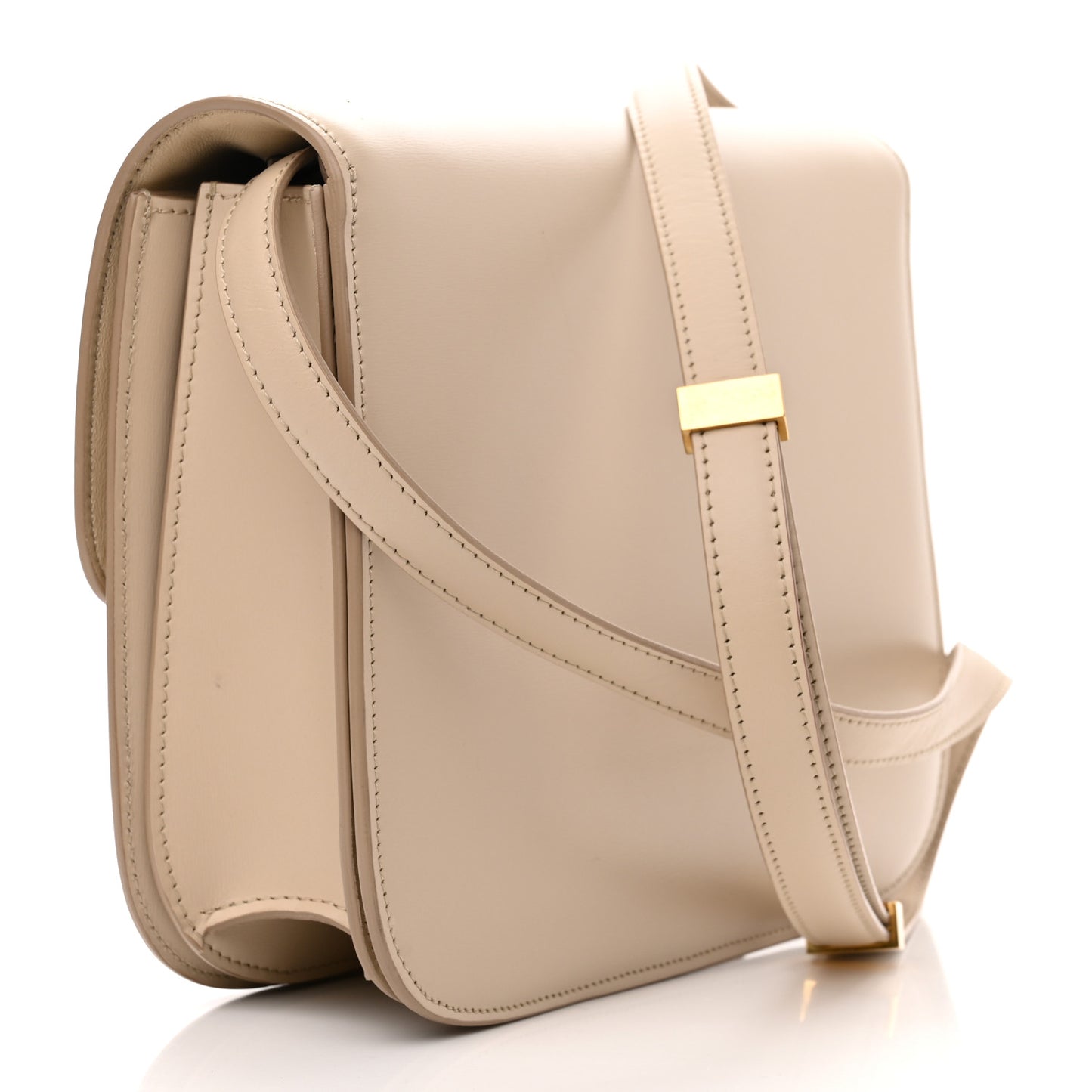 Box Calfskin Medium Classic Box Bag Linen